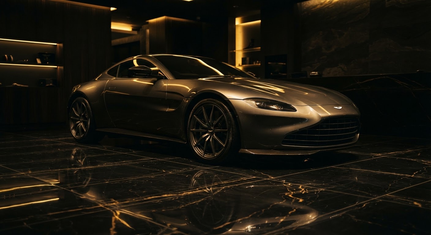 Luxury car showroom